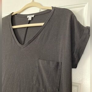 Cuyana Classic Black V-Neck Dress